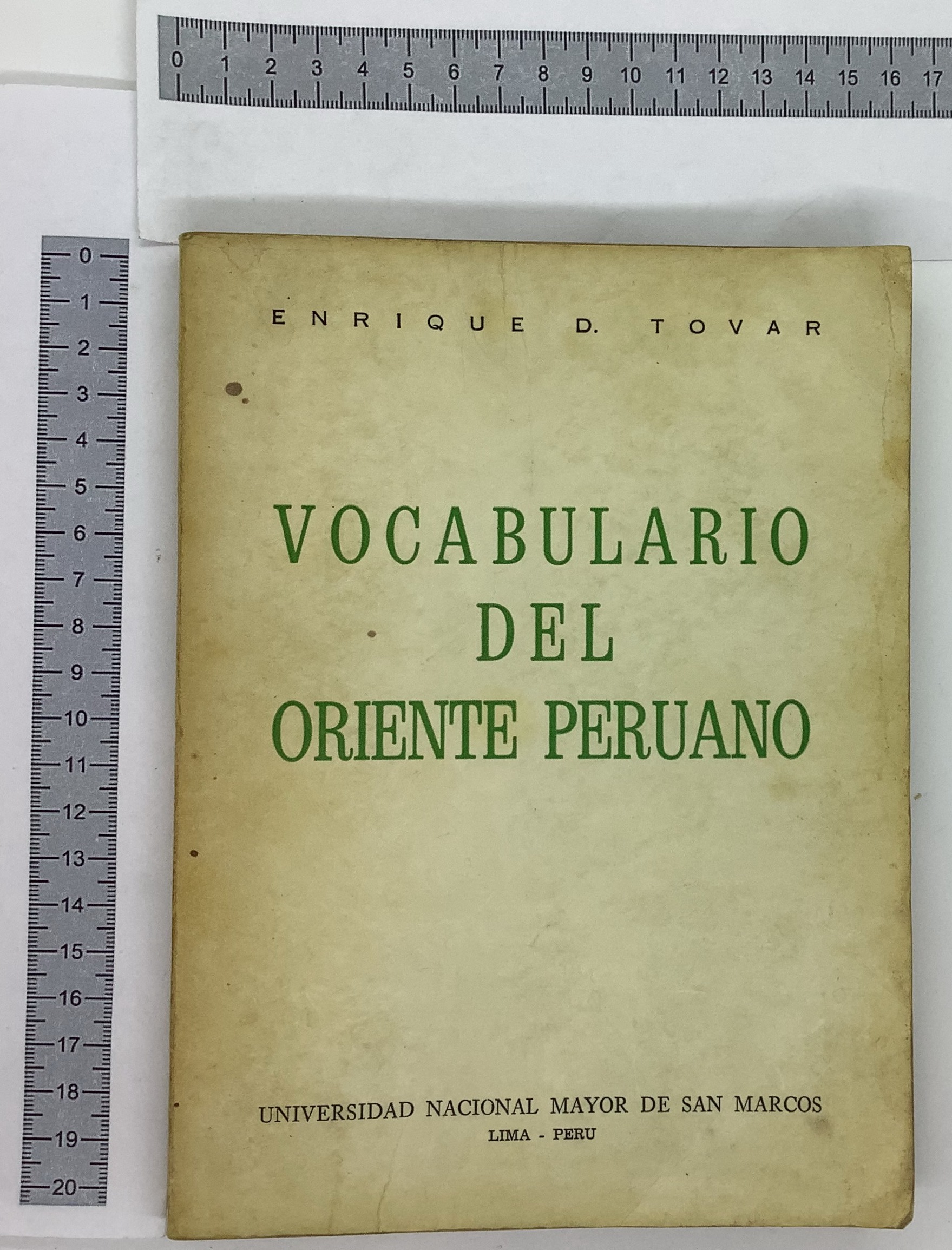 Vocabulario del Oriente Peruano