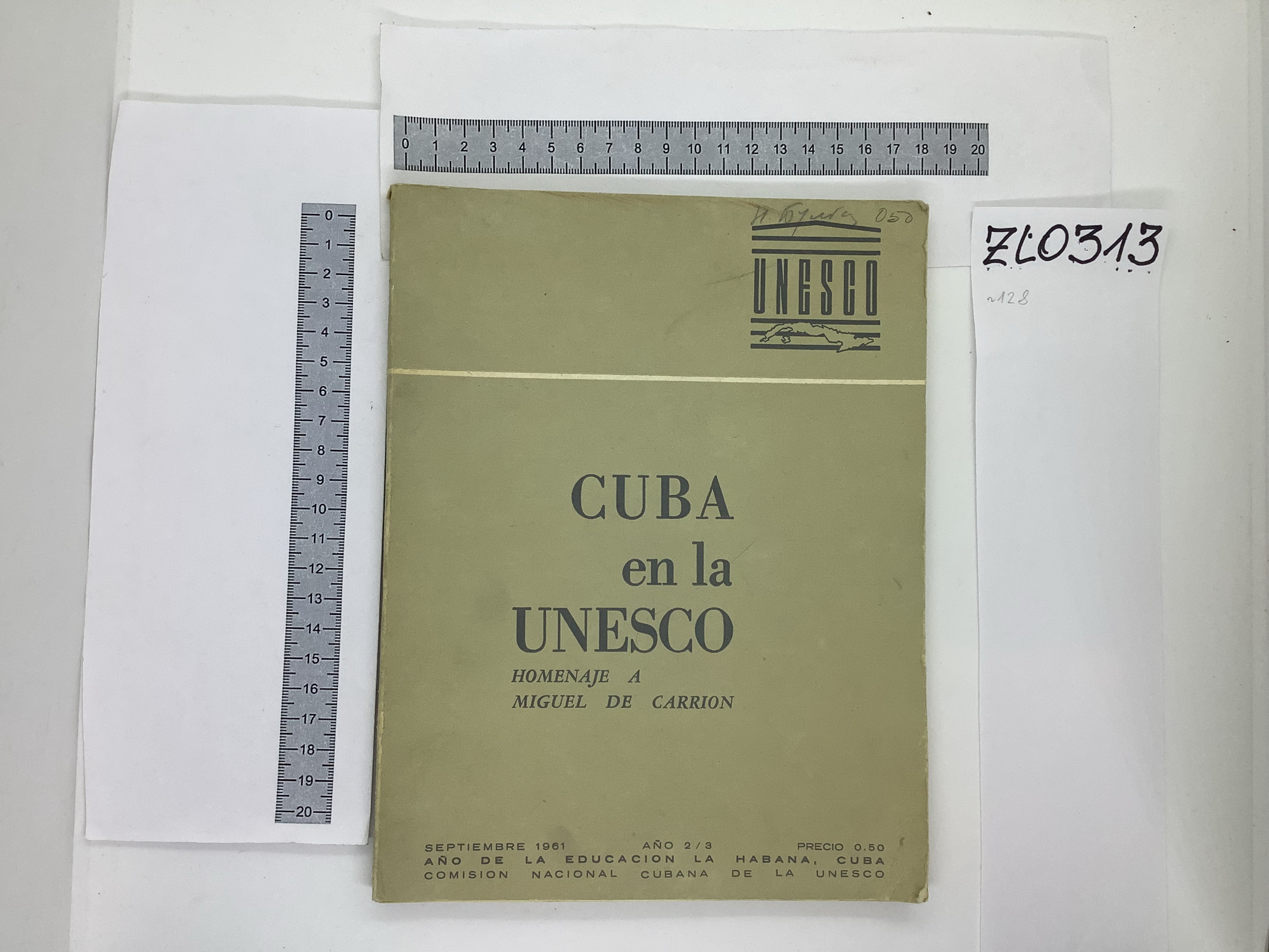 Cuba en la UNESCO. Homenaje a Miguel de carrion