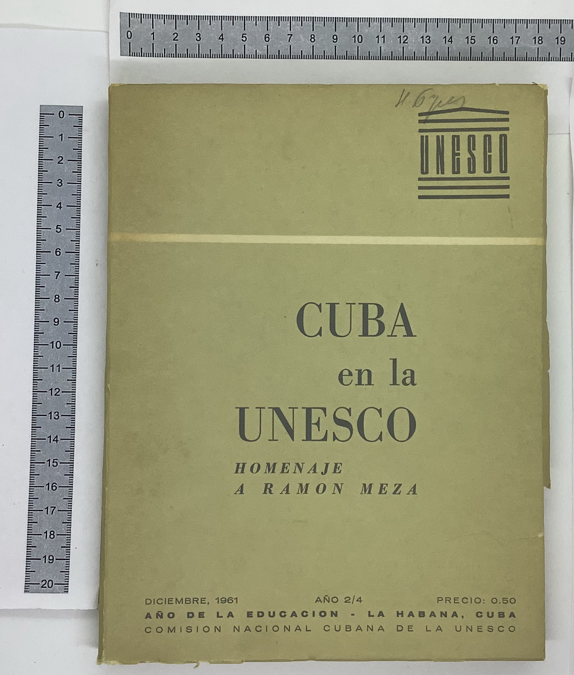 Cuba en la UNESCO. Homenaje a RAMON Meza