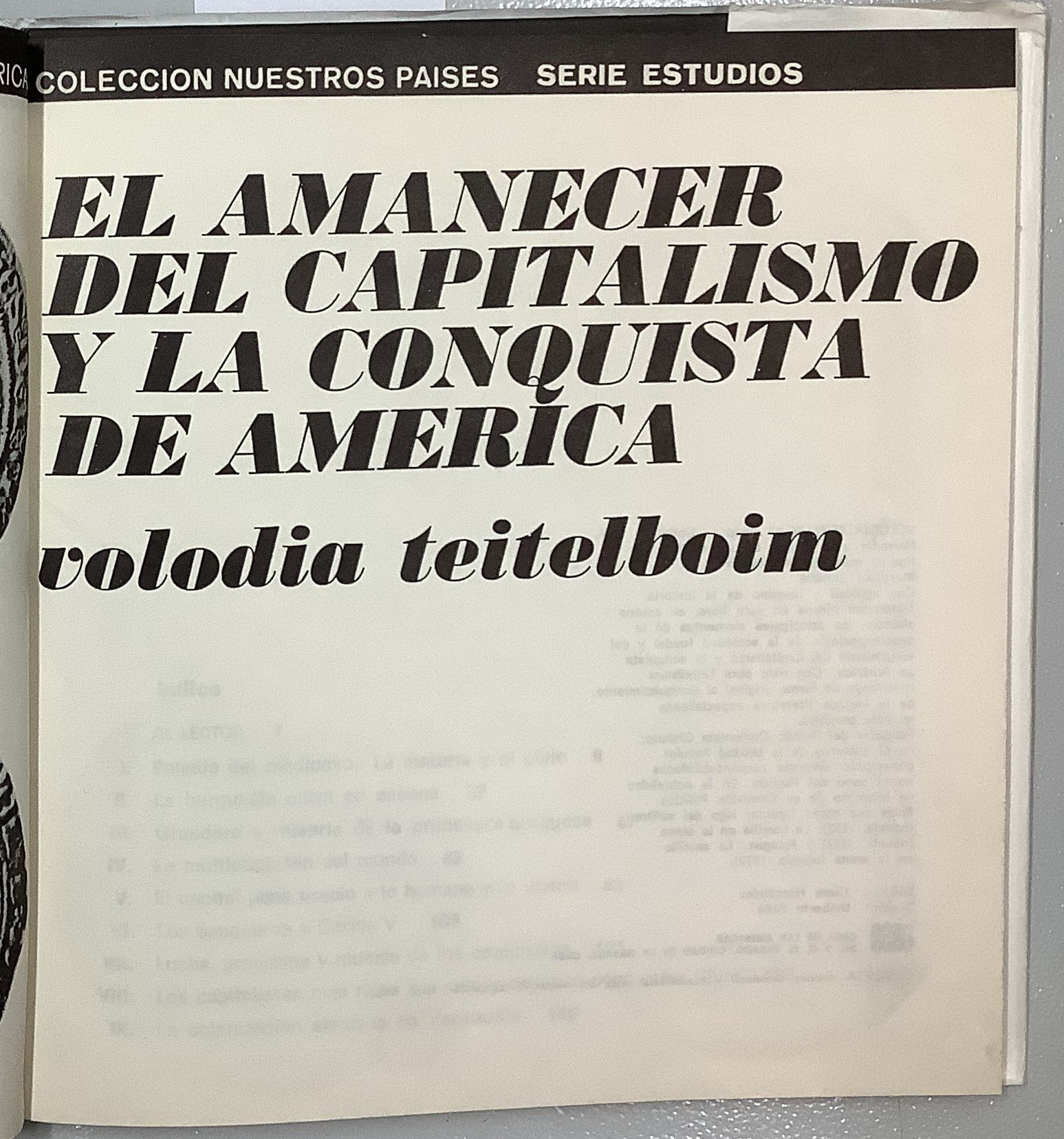 El amanecer del Capitalismo y la conquista de america