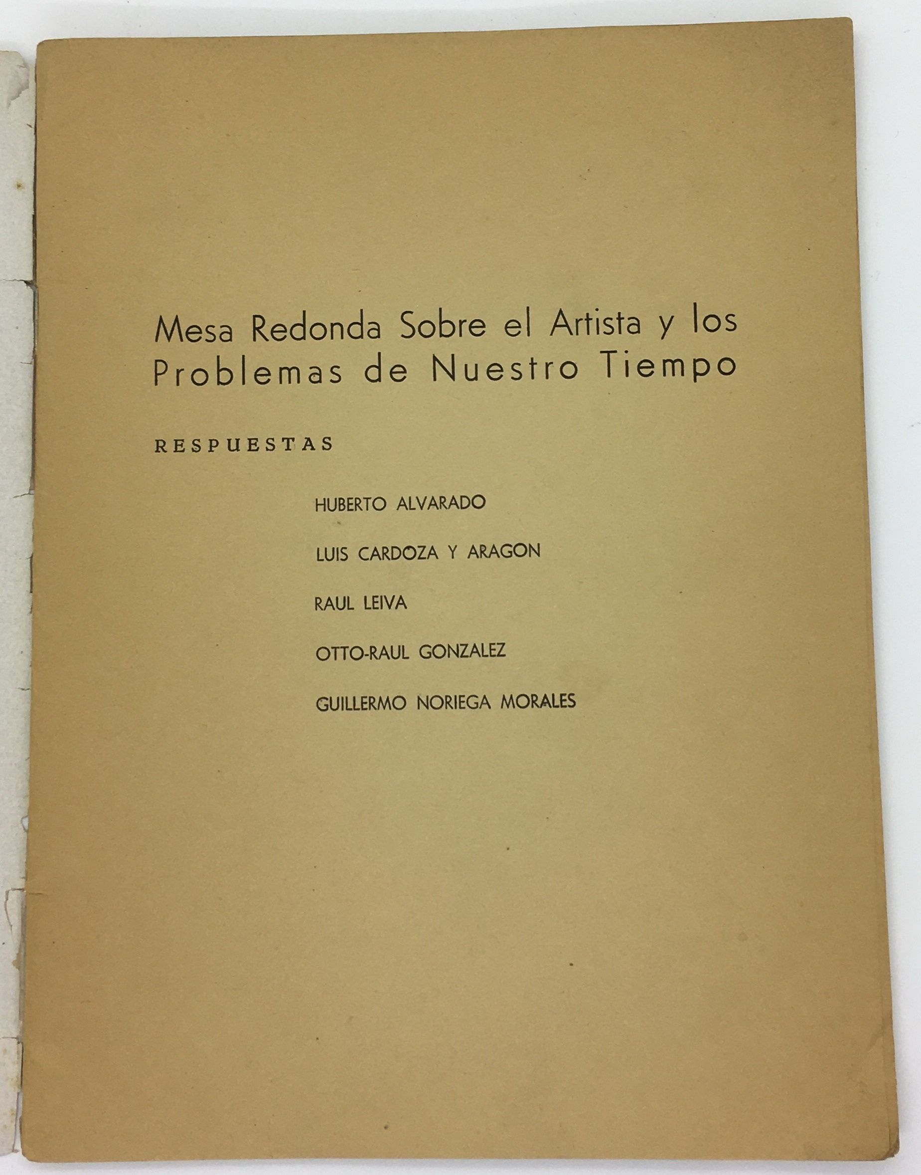 El Artista Y Los Problemas de Nuestro Tiempo