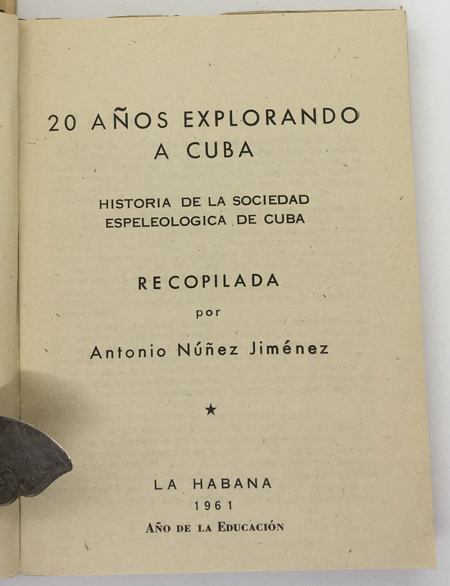 20 Anos Explorando a Cuba, Antonio Nunez Jimenez