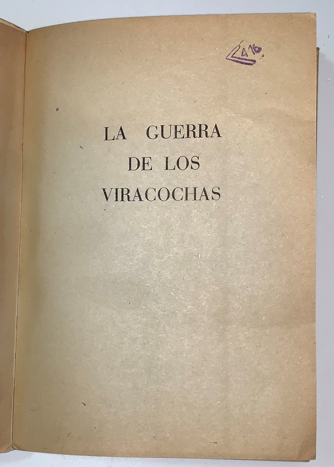 La Guerra de los Viracochas, Juan Jose Vega