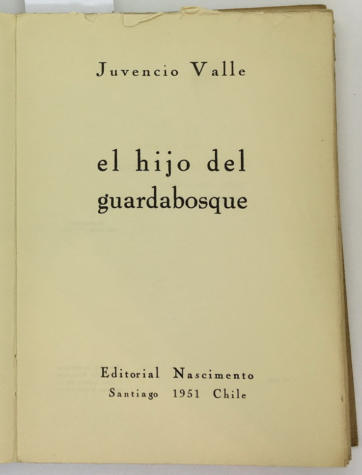 El hijo del guardabosque, Juvencio Valle