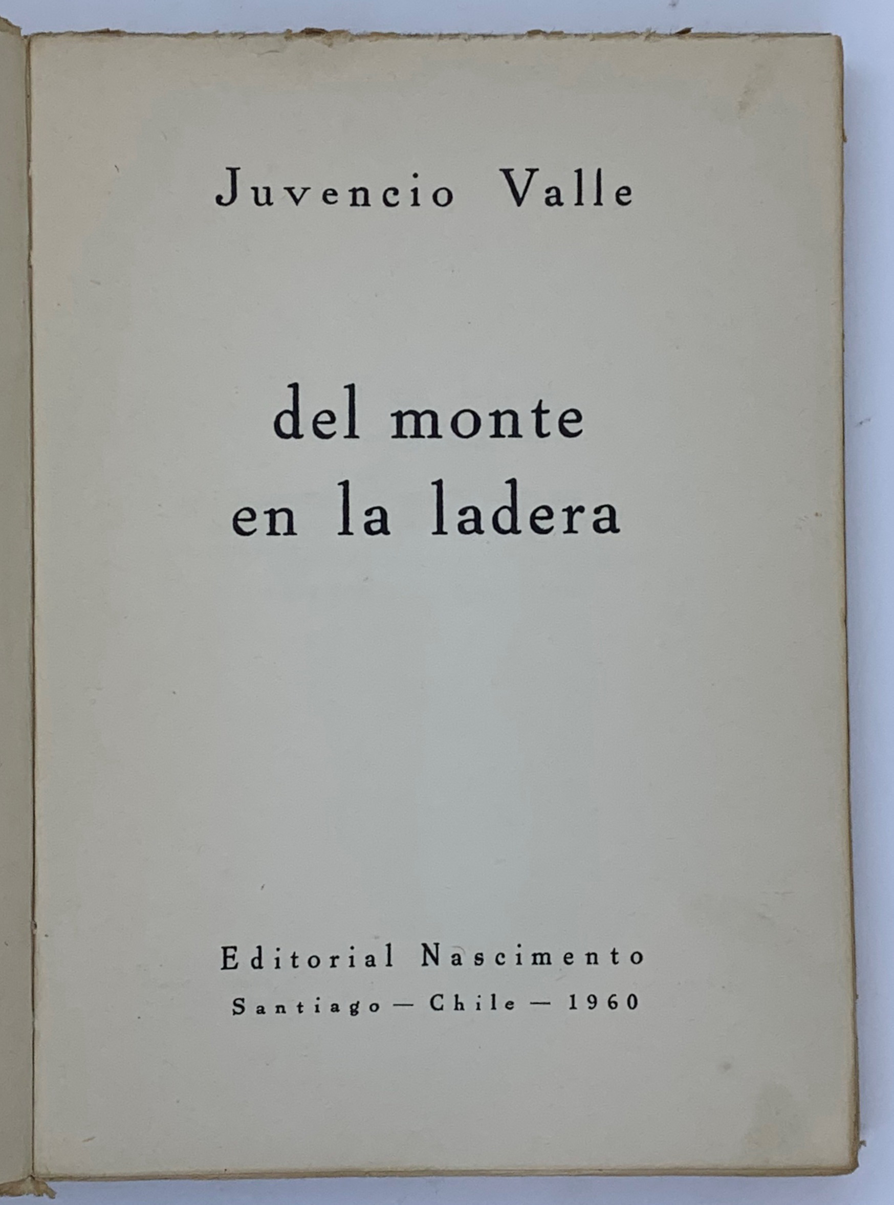 Del monte en la ladera, Juvencio Valle