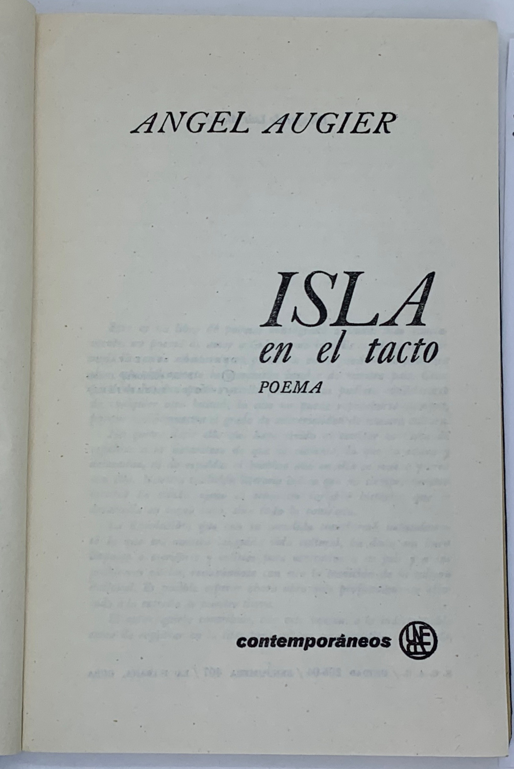 Isla, Angel Augier