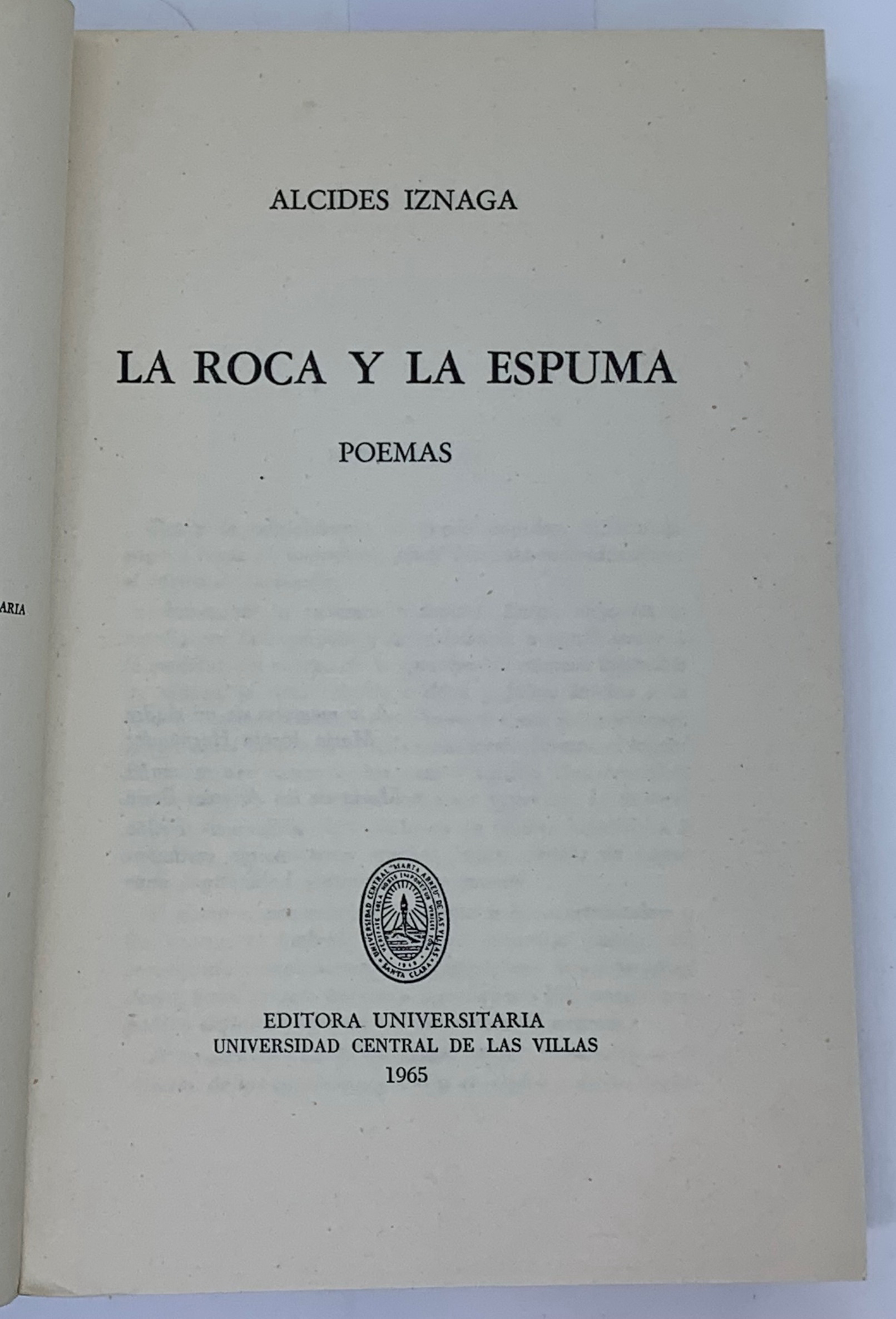 La Roca y La Espuma, Alcides Iznaga