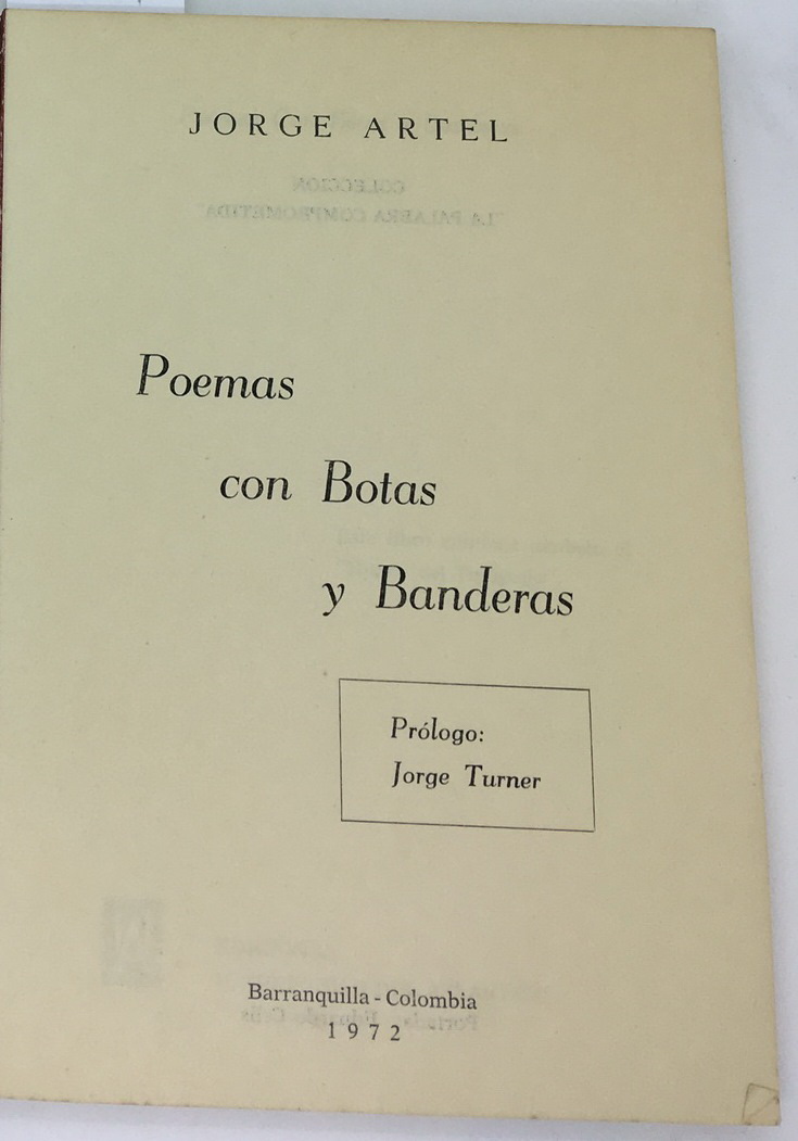 Poemas con Botas y Banderas, Jorge Artel