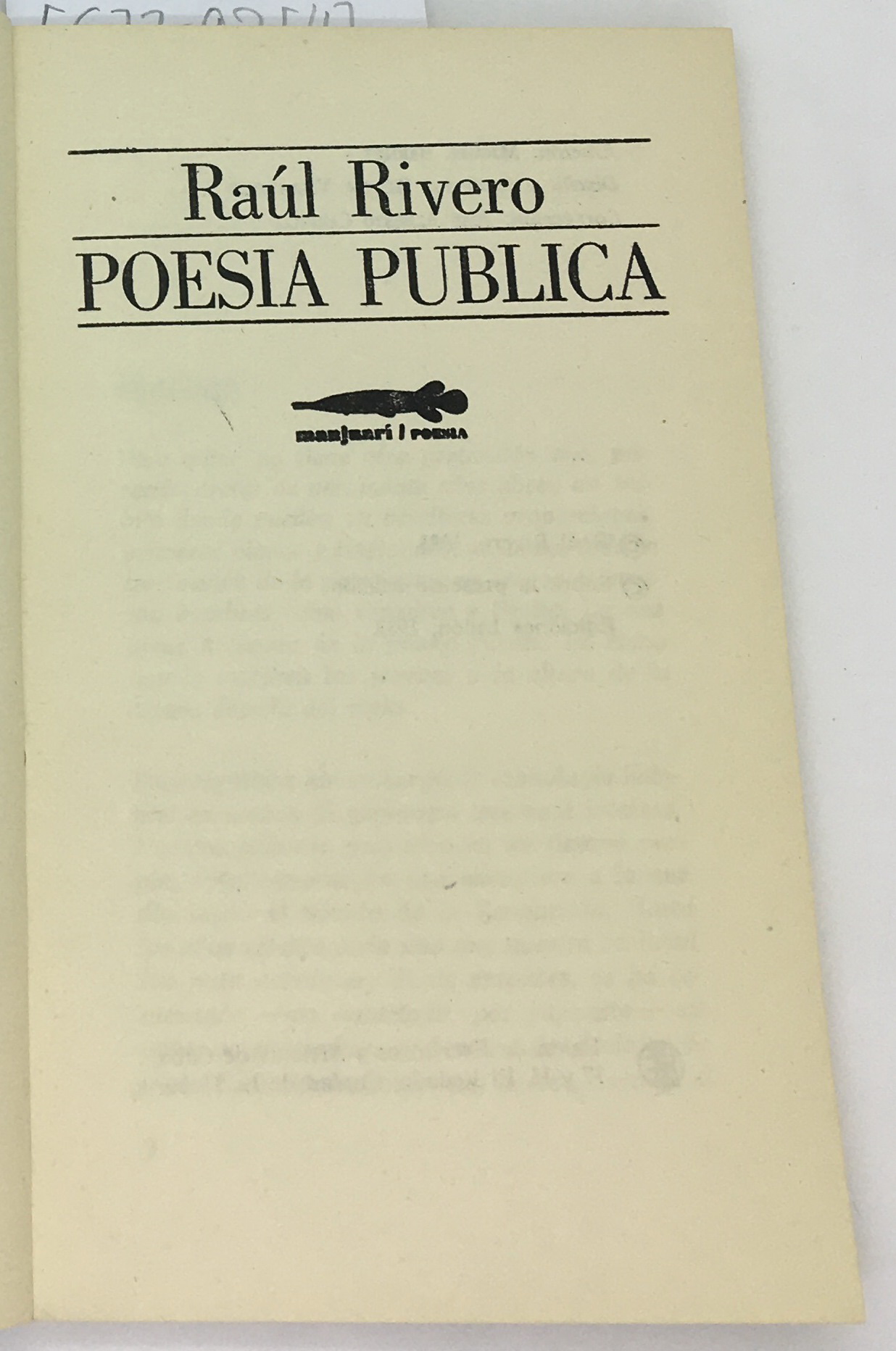Poesia Publica, Raul Rivero