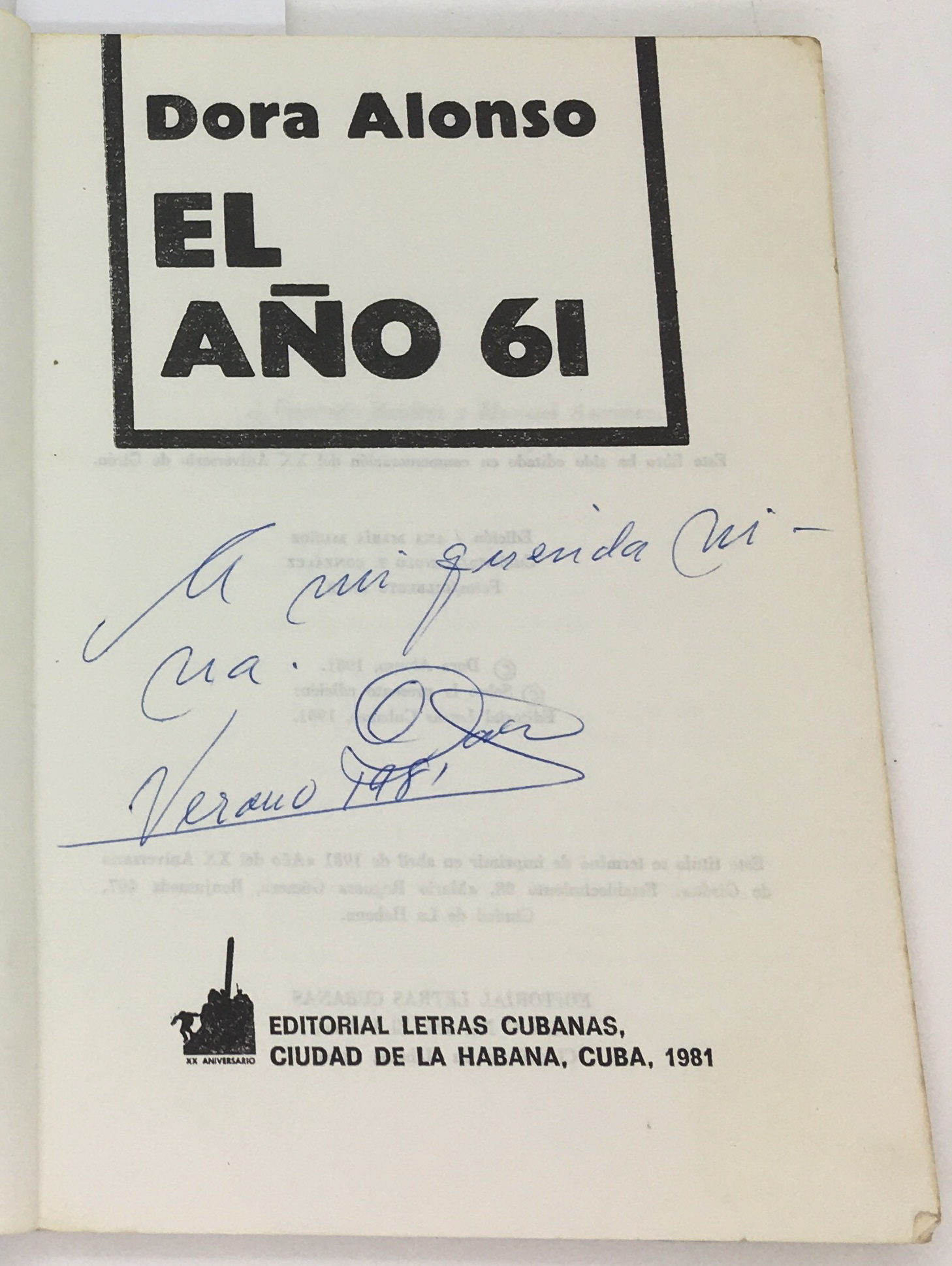 El Ano 61, Dora Alonso