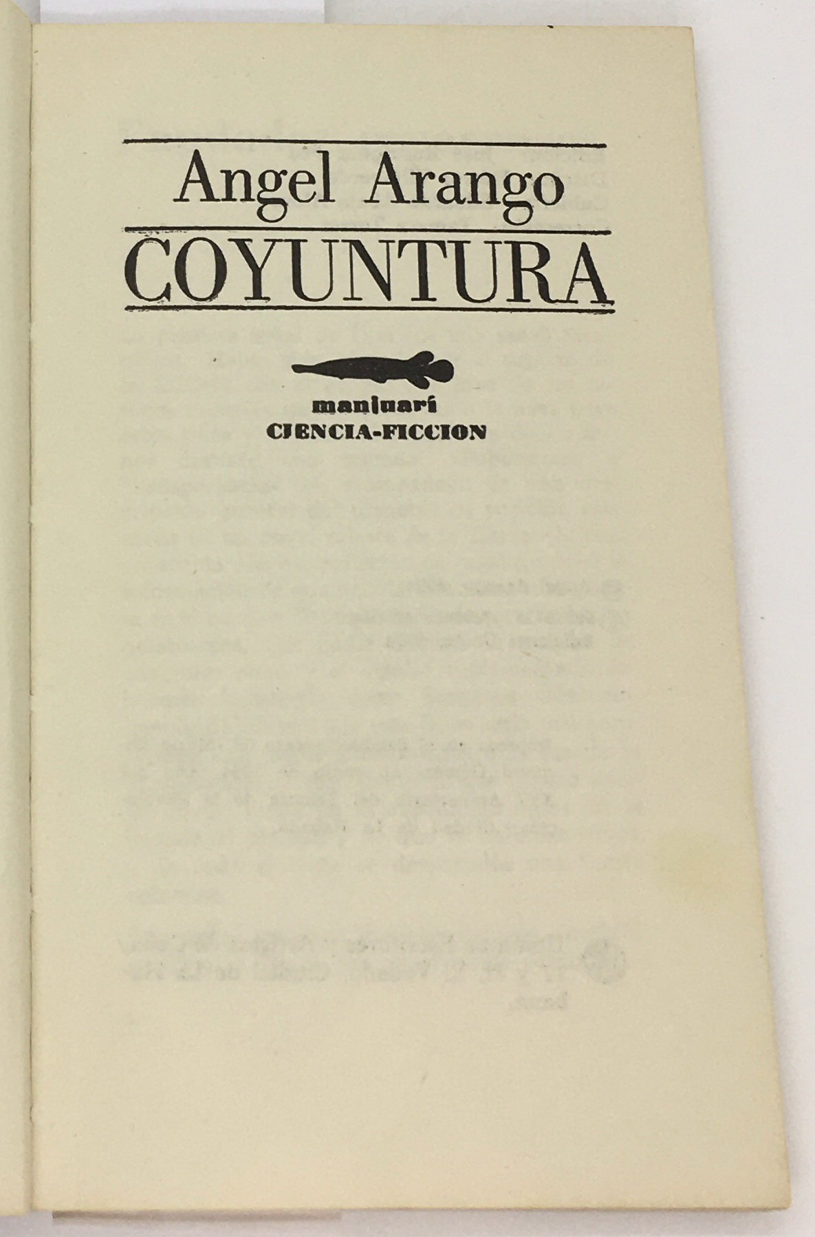 Coyuntura, Angel Arango