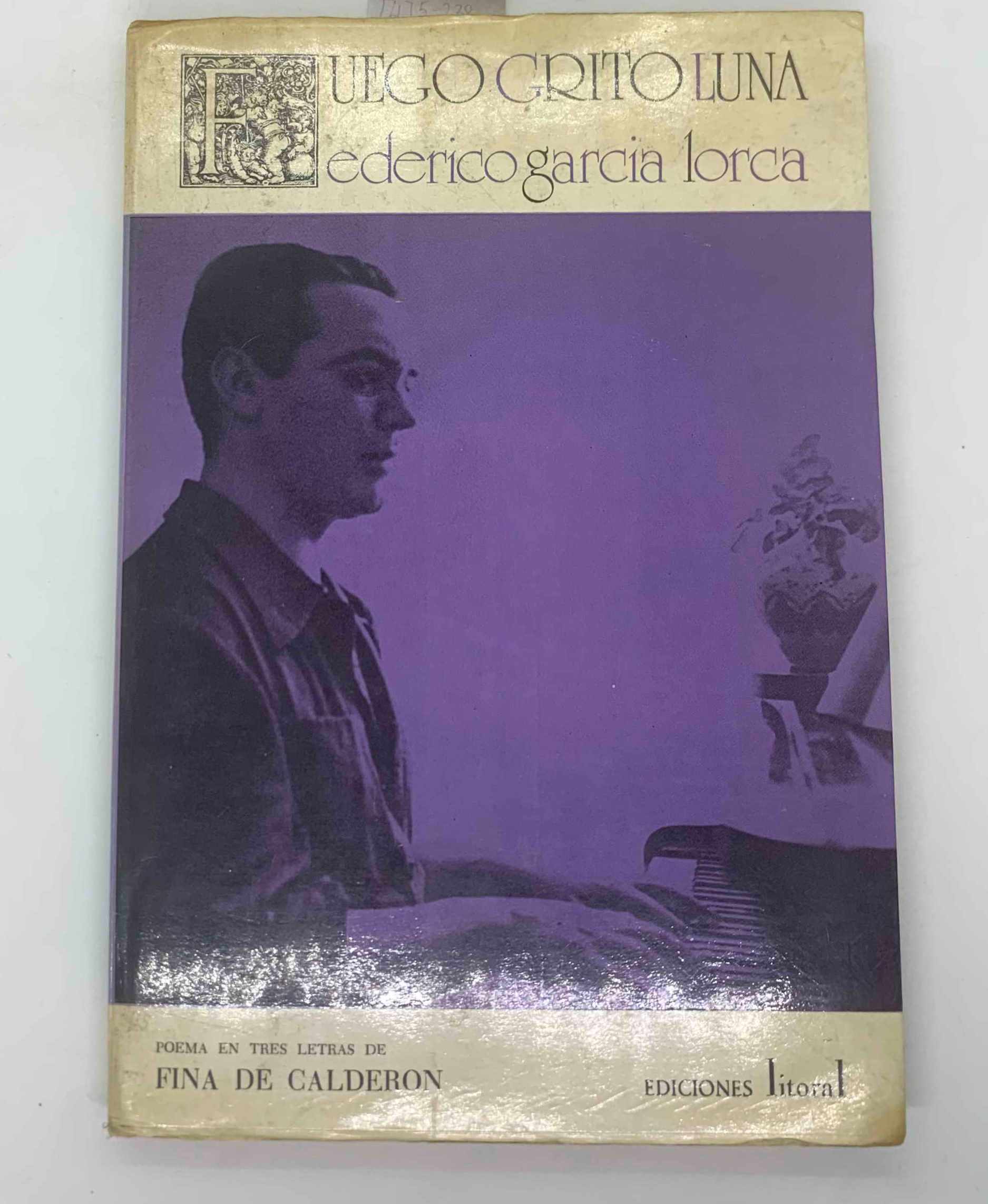 FuEGO GRITO LuNA. FEDERICO GARCiA LORCA. POEMA EN TRES LETRAS FINA DE CALDERON