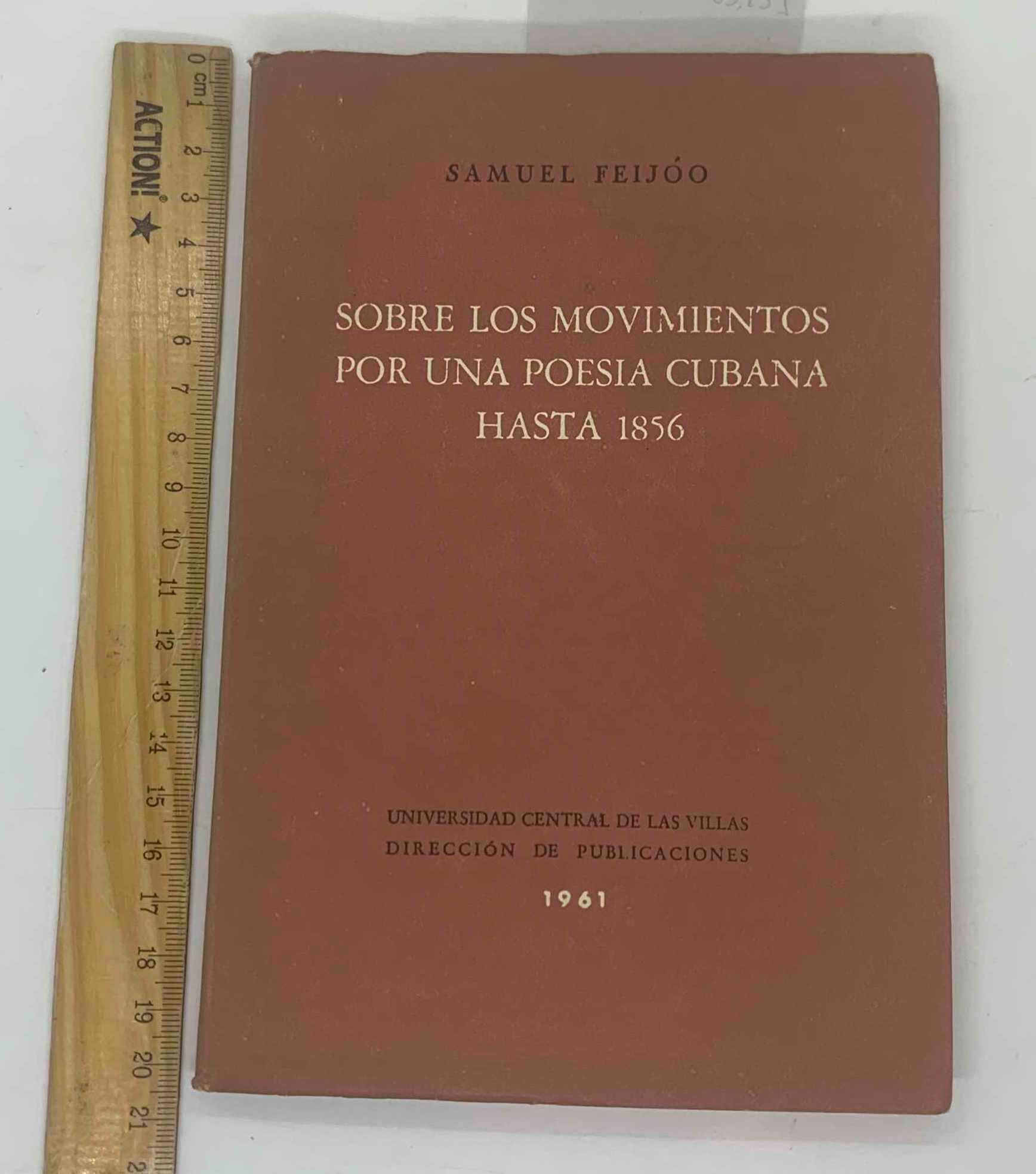 Sobre los movimientos por una poesía cubana hasta 1856