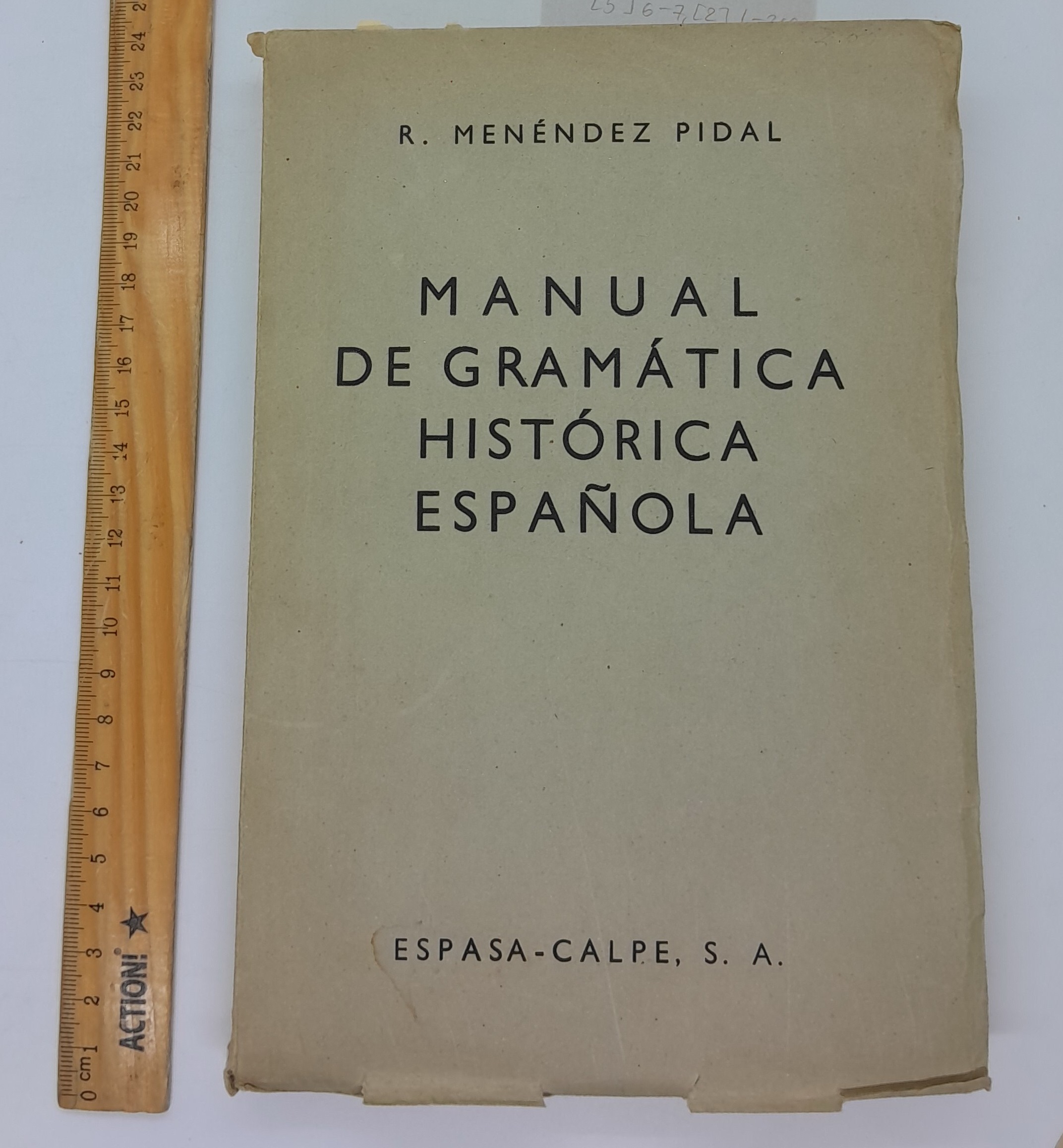 Manual de Gramatica Historica Espanola